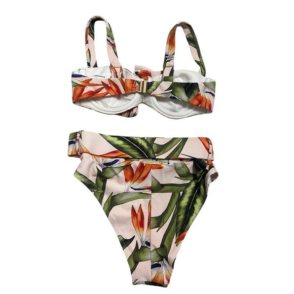 Alexandra Miro Bikini Set Birds of Pradise Print Womans Small - Picture 2 of 13